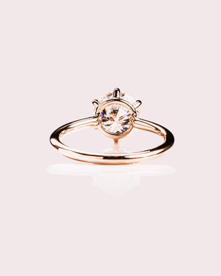Cushion Hidden Halo Lab Grown Diamond Engagement Ring