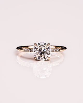 Cushion Hidden Halo Lab Grown Diamond Engagement Ring