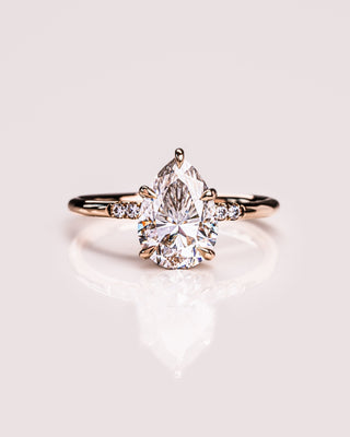 Cushion Hidden Halo Lab Grown Diamond Engagement Ring