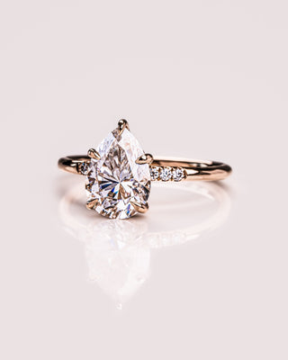 Cushion Hidden Halo Lab Grown Diamond Engagement Ring