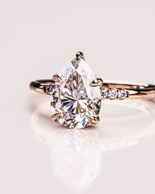 Cushion Hidden Halo Lab Grown Diamond Engagement Ring