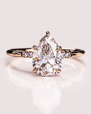 Cushion Hidden Halo Lab Grown Diamond Engagement Ring
