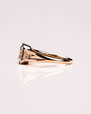 Cushion Hidden Halo Lab Grown Diamond Engagement Ring