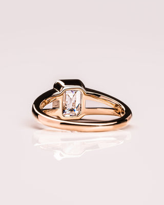 Cushion Hidden Halo Lab Grown Diamond Engagement Ring
