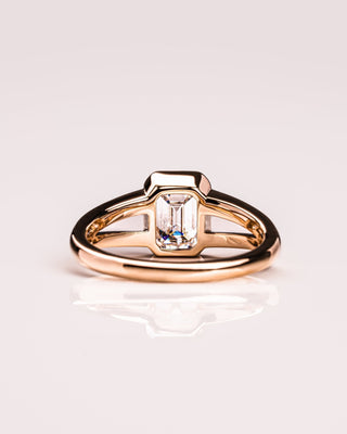 Cushion Hidden Halo Lab Grown Diamond Engagement Ring