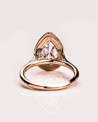 Cushion Hidden Halo Lab Grown Diamond Engagement Ring