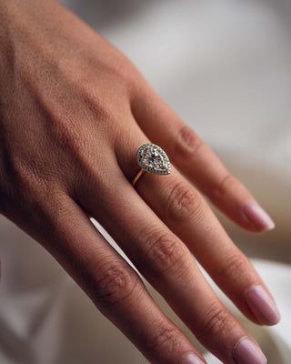 Cushion Hidden Halo Lab Grown Diamond Engagement Ring