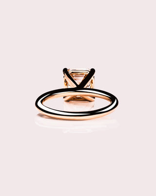 Cushion Hidden Halo Lab Grown Diamond Engagement Ring