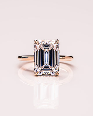 Cushion Hidden Halo Lab Grown Diamond Engagement Ring