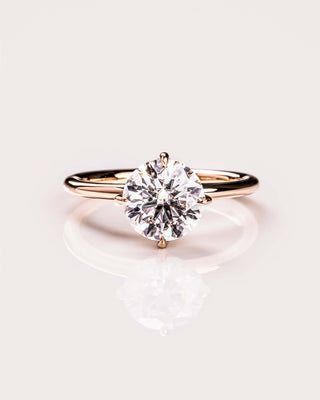 Cushion Hidden Halo Lab Grown Diamond Engagement Ring