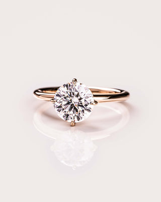 Cushion Hidden Halo Lab Grown Diamond Engagement Ring