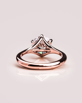 Cushion Hidden Halo Lab Grown Diamond Engagement Ring