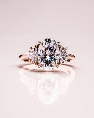 Cushion Hidden Halo Lab Grown Diamond Engagement Ring