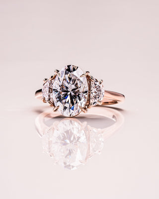 Cushion Hidden Halo Lab Grown Diamond Engagement Ring