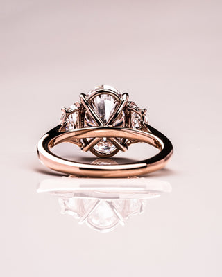 Cushion Hidden Halo Lab Grown Diamond Engagement Ring