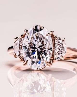 Cushion Hidden Halo Lab Grown Diamond Engagement Ring