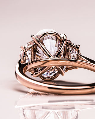 Cushion Hidden Halo Lab Grown Diamond Engagement Ring
