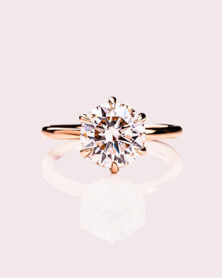 Cushion Hidden Halo Lab Grown Diamond Engagement Ring