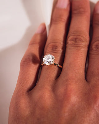 Cushion Hidden Halo Lab Grown Diamond Engagement Ring