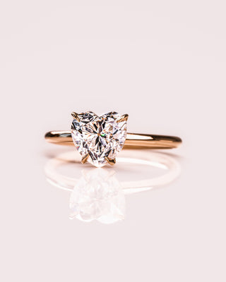 Cushion Hidden Halo Lab Grown Diamond Engagement Ring