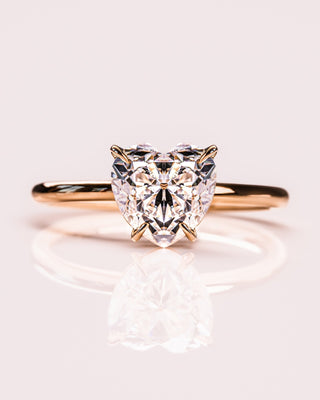 Cushion Hidden Halo Lab Grown Diamond Engagement Ring