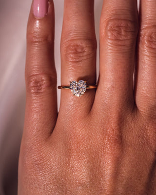 Cushion Hidden Halo Lab Grown Diamond Engagement Ring