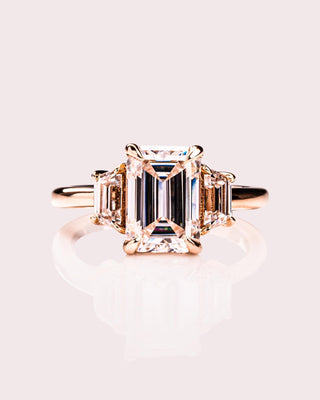 Cushion Hidden Halo Lab Grown Diamond Engagement Ring