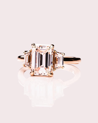 Cushion Hidden Halo Lab Grown Diamond Engagement Ring