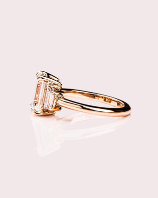 Cushion Hidden Halo Lab Grown Diamond Engagement Ring