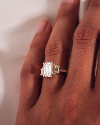 Cushion Hidden Halo Lab Grown Diamond Engagement Ring