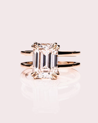 Cushion Hidden Halo Lab Grown Diamond Engagement Ring