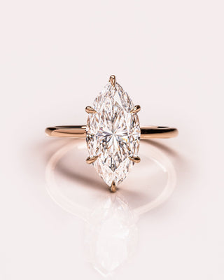 Cushion Hidden Halo Lab Grown Diamond Engagement Ring