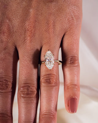 Cushion Hidden Halo Lab Grown Diamond Engagement Ring