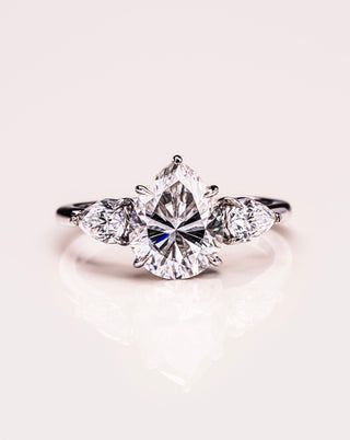 Cushion Hidden Halo Lab Grown Diamond Engagement Ring