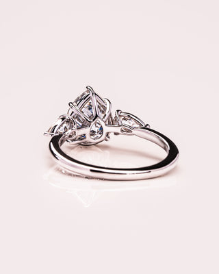 Cushion Hidden Halo Lab Grown Diamond Engagement Ring