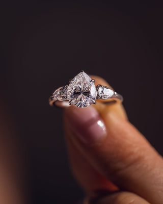 Cushion Hidden Halo Lab Grown Diamond Engagement Ring
