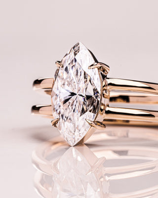 Cushion Hidden Halo Lab Grown Diamond Engagement Ring