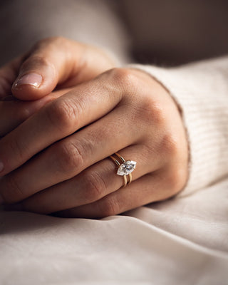 Cushion Hidden Halo Lab Grown Diamond Engagement Ring