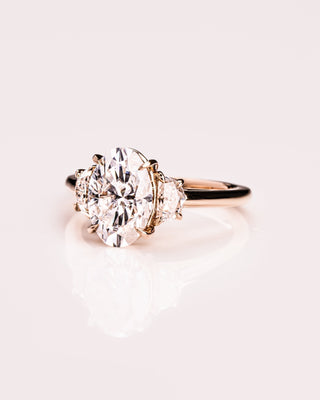 Cushion Hidden Halo Lab Grown Diamond Engagement Ring