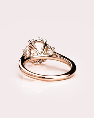 Cushion Hidden Halo Lab Grown Diamond Engagement Ring
