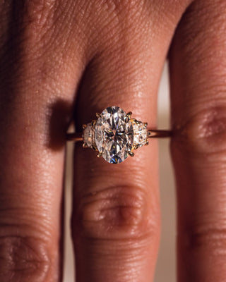 Cushion Hidden Halo Lab Grown Diamond Engagement Ring