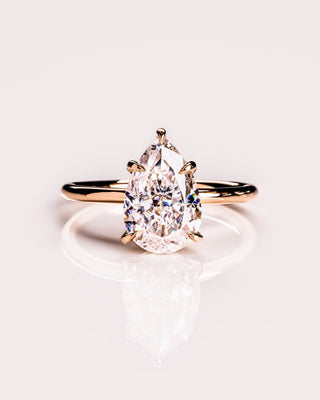 Cushion Hidden Halo Lab Grown Diamond Engagement Ring