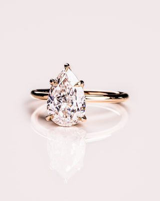 Cushion Hidden Halo Lab Grown Diamond Engagement Ring