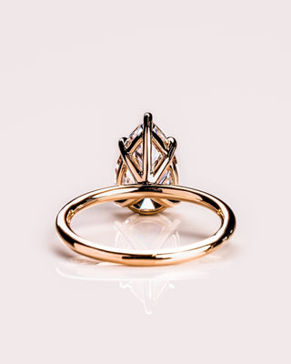 Cushion Hidden Halo Lab Grown Diamond Engagement Ring