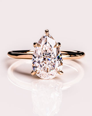 Cushion Hidden Halo Lab Grown Diamond Engagement Ring