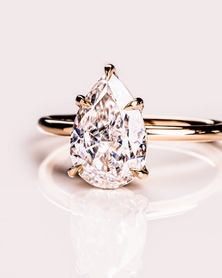 Cushion Hidden Halo Lab Grown Diamond Engagement Ring