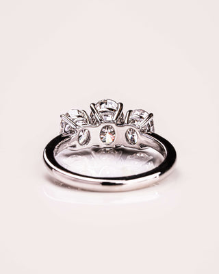 Cushion Hidden Halo Lab Grown Diamond Engagement Ring