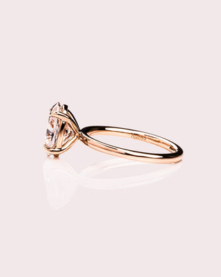 Cushion Hidden Halo Lab Grown Diamond Engagement Ring