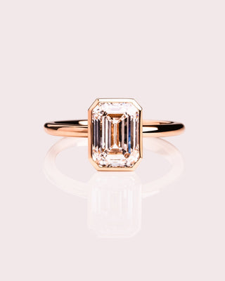 Cushion Hidden Halo Lab Grown Diamond Engagement Ring