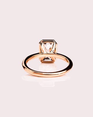 Cushion Hidden Halo Lab Grown Diamond Engagement Ring